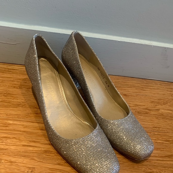 Stuart Weitzman Glitter Square Toe - Picture 2 of 7